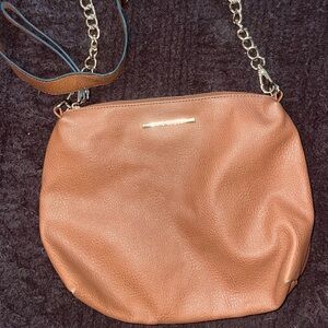 Steve Madden Tan Leather Shoulder Bag